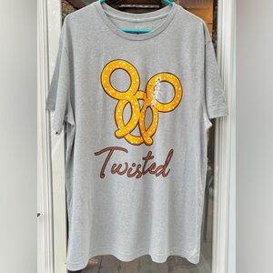 Disney Parks Twisted Mickey Pretzel Shirt XL